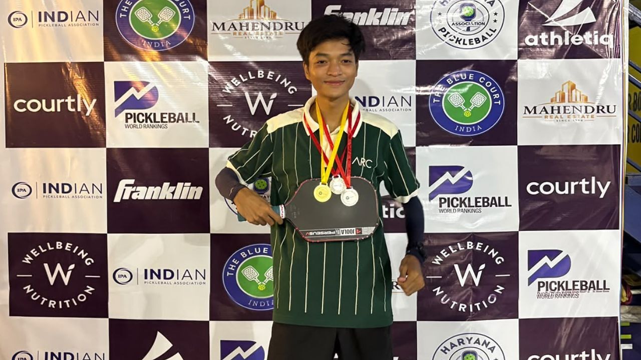 Biswanath Reang Wins Both Men’s Singles Titles at Haryana Pickleball Trials